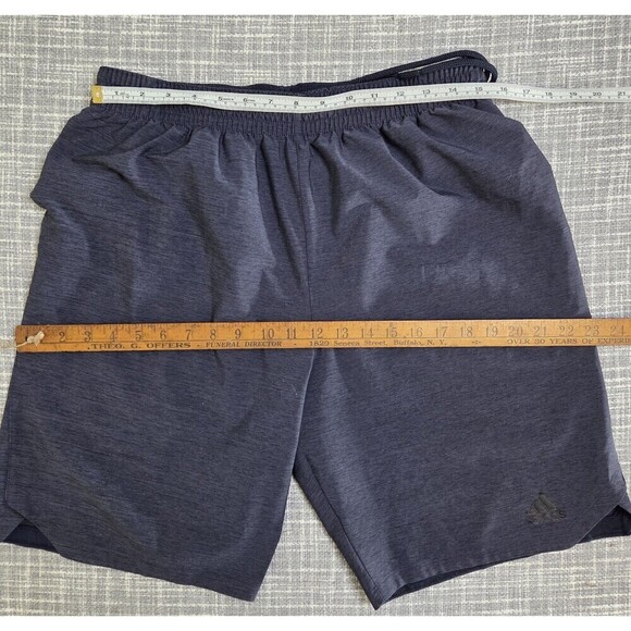 Adidas Climalite Athletic Shorts Navy Space Dye EE2991 Outdoor Men's L -SEE DESC - Picture 3 of 12